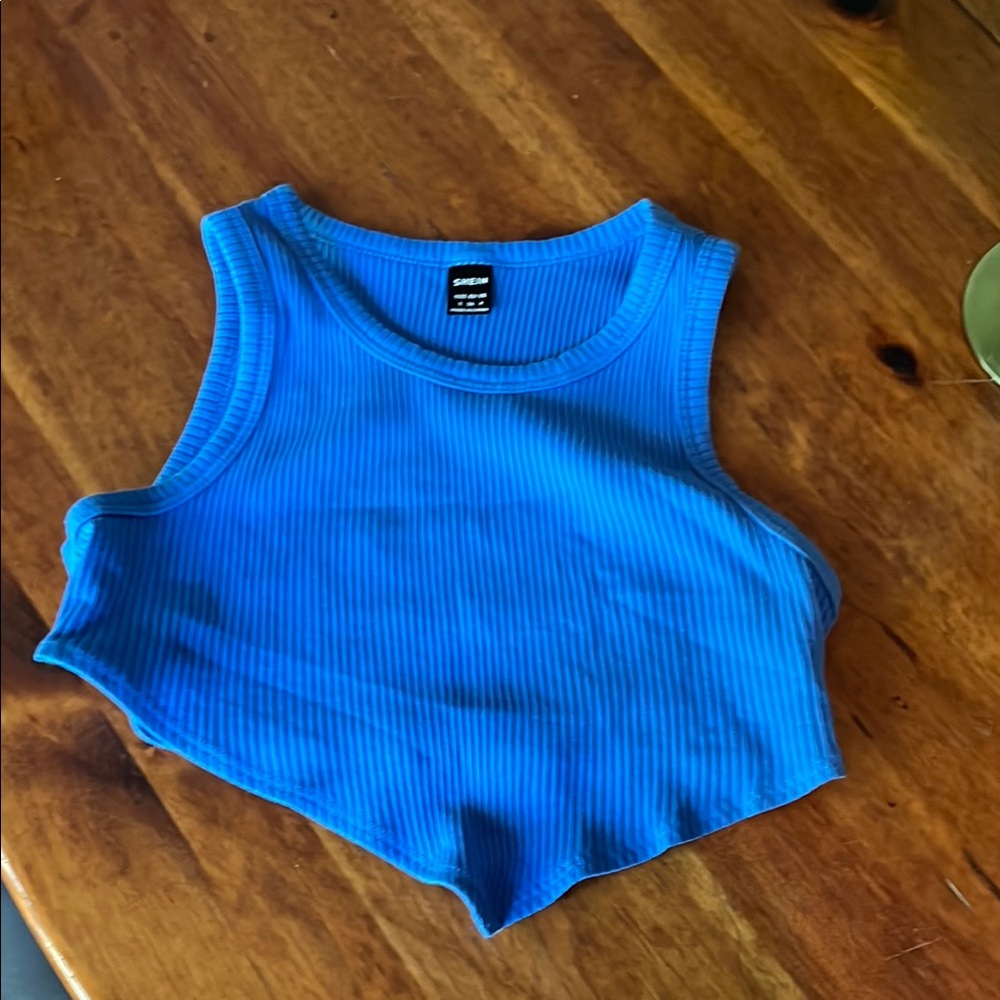 SHEIN Bright Blue Sleeveless Top